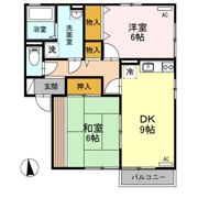 フォンテーヌヤマトの間取り画像