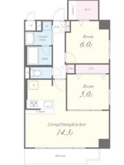 フレアコート北千住の間取り画像