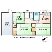 藤田一戸建て借家（的場様）の間取り画像