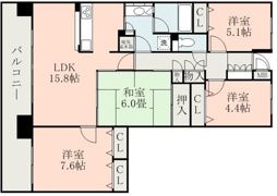 パストラルハイム白藤 弐番館の間取り画像
