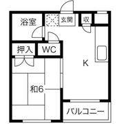 コーポ志波の間取り画像
