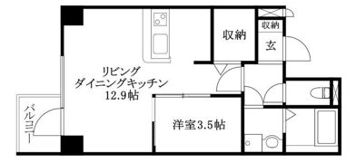 ユナイテッド勝山プレステージの間取り画像
