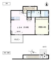 リーフコートの間取り画像