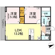 サントピア新涯Ⅱの間取り画像