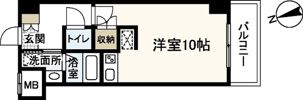 パレグレース中筋の間取り画像
