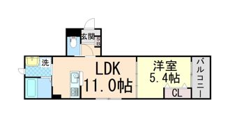 ホワイトメゾン御影中町の間取り画像