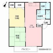 フレグランス B棟 Bの間取り画像