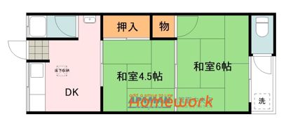 唐池ハイツの間取り画像
