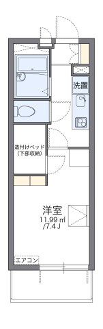 レオパレスフィールド Ⅲの間取り画像