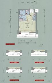 プレサンス難波EASTモダニティの間取り画像