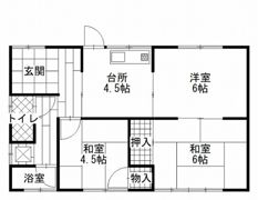 豊成2-12-15貸家の間取り画像