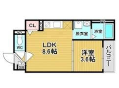 グリッター上新庄の間取り画像