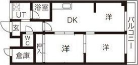 勧修寺ハイツの間取り画像