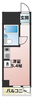 プラーズ南幸町Ⅰの間取り画像