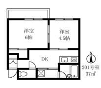 サンクレージュ横浜の間取り画像