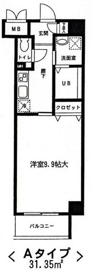 ビュークレスト小金井の間取り画像