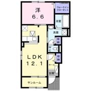アザレア・M Ⅰの間取り画像