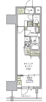 アーバネックス谷町四丁目の間取り画像