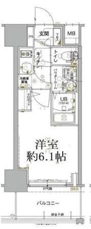 エスリード神戸兵庫駅ミッドポートの間取り画像