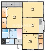 ベルハウス若葉の間取り画像