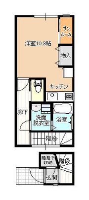 アバンティ中冨居C棟の間取り画像