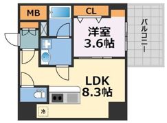 ブエナビスタ難波サウスタワーの間取り画像