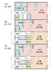 エルメゾン国立の間取り画像