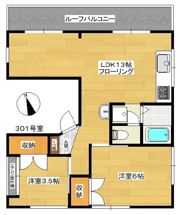 藤コーポの間取り画像