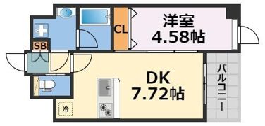 プレジオ難波ASIANの間取り画像
