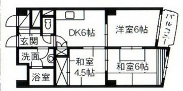 チサンマンション広島の間取り画像