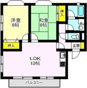 リジェールB棟の間取り画像