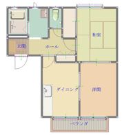 パーシモンハイツⅡの間取り画像