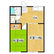 グリーンヒルハイツB棟の間取り画像