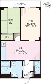 中葛西ハイツの間取り画像