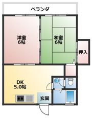 コーポあおき3の間取り画像