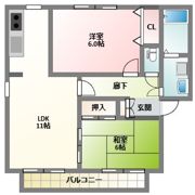 クィーンズ ヒル Bの間取り画像