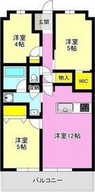 プラウド高崎あら町の間取り画像