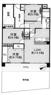ダイアパレス枚方山田池公園の間取り画像