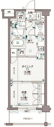 日神デュオステージ高円寺の間取り画像