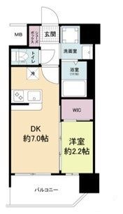 セレニテ難波ミラク壱番館の間取り画像