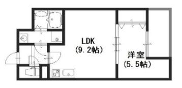 ラージヒル服部天神の間取り画像