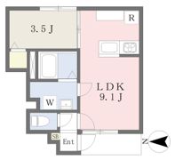 ヴィラ・アンソレイエ南土居の間取り画像