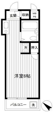 スカイコート西横浜第2の間取り画像