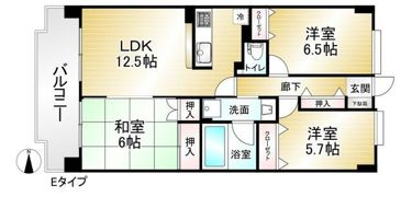 ライフステージ武蔵野の間取り画像