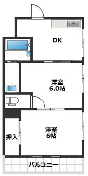 ニューサンハイツの間取り画像