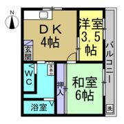 セントラルマンションの間取り画像