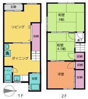貸家 練馬区関町東の間取り画像