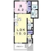 ラコルト Bの間取り画像