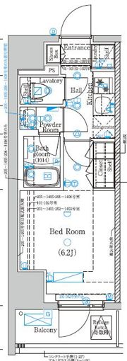 ディップス亀有駅前の間取り画像