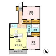 パーシモン三本柳の間取り画像